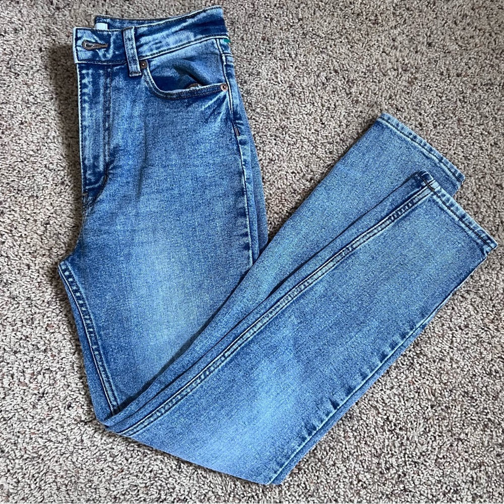 H&M Blue High-Rise Skinny Jeans